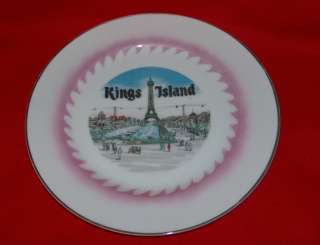 Large KINGS ISLAND Souvenir Plate Eiffel Tower  