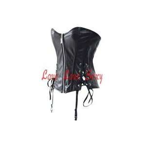   sexy lace corset back lace up boned ladies costume zipper bustier