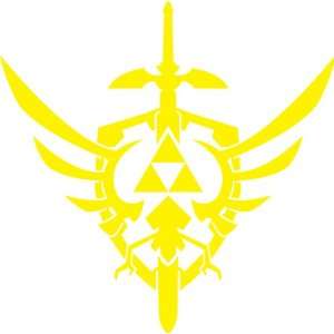  Legend of Zelda Skyward Sword Sticker Yellow Everything 