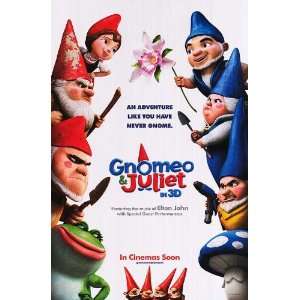  Gnomeo & Juliet Movie Poster Double Sided Original 27x40 