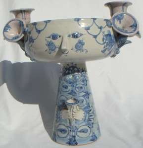 Bjorn Wiinblad Danish Pottery   Vase   Bowl 1967  