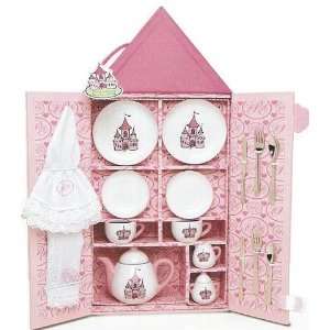  Princess Castle Girls Little Tea Party Set: Pretend Play Toy Tea 