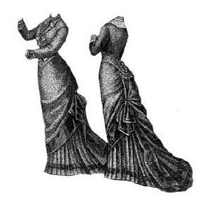  1878 Figured Bourette Reception Dress Pattern Everything 