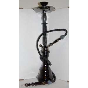  Solid Black Marble Steem Hookah 