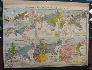 Denoyer Geppert Map Blair Social Science German Empire  