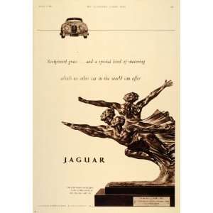  1960 Ad Jaguar Car Automobile Le Mans Race Trophy Tata 