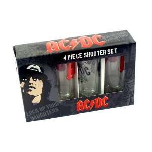  AC/DC set of 4 Shot Glasses (2 different designs): Home 