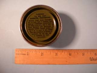WW2 CAN OF SHOE / BOOT DUBBING PROTECTIVE / BLISTER GAS  