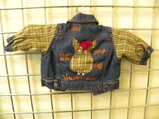 OILILY Girls Denim Jacket Sz 56/ 3 Months Adorable  