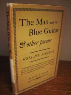 Poems MAN WITH BLUE GUITAR Wallace Stevens RARE Poetry  