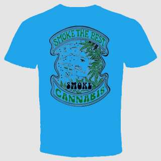 smoke the best cannabis black on light blue