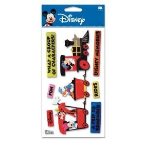    Disney Train Mickey Dimensional Sticker: Arts, Crafts & Sewing