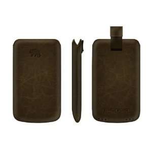  USA 400014 Premium Leather Case Creased for iPhone 4, HTC Wildfire 
