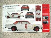 Vintage 1965 Bobby Allison CHEVELLE 300 NASCAR Brochure  