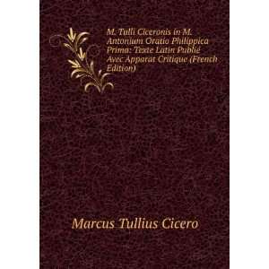   Avec Apparat Critique (French Edition) Marcus Tullius Cicero Books