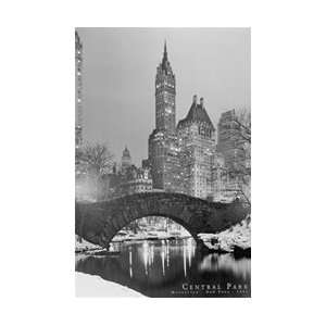  NY Central Park Snow Poster: Home & Kitchen
