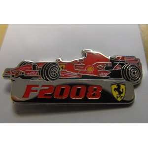  NEW Official Ferrari F2008 Racing Pin 1.5 in X .5 in 