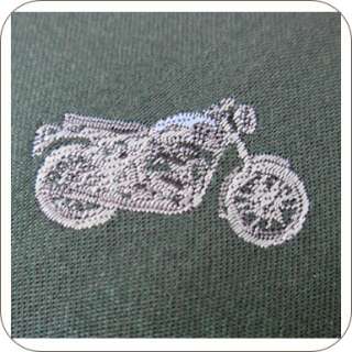 Triumph Bonneville Motorcycle Mens Green Silk Tie Bohn NEW  
