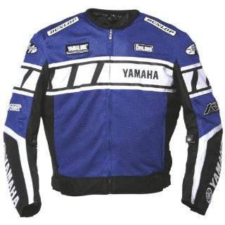 Joe Rocket Yamaha Champion Mens Mesh Textile Motorcycle Jacket Blue 