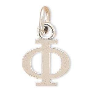  Greek Alphabet Letter   Phi Charm Sterling Silver: Jewelry