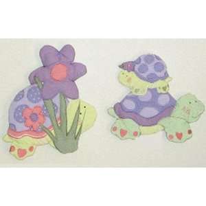  Jessica Breedlove Tiny Turtles Wall Hangings 2 Pack, Pink 