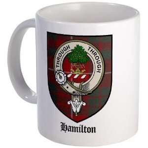  Hamilton Clan Crest Tartan Family Mug by  