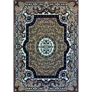 Traditional Area Rug 5 Ft 2 In. X 7 Ft 3 In. Beige Design #101  
