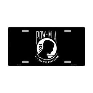  LP 1049 POW MIA Flag   Black License Plate   50129 