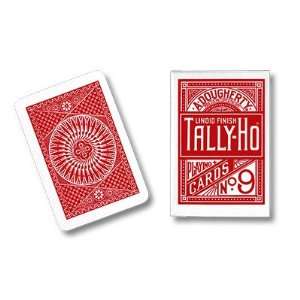  Tally Ho Poker Cards Circle Red Back Toys & Games