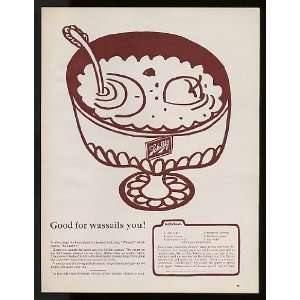  1963 Schlitz Beer Good for Wassails You Print Ad (9569 
