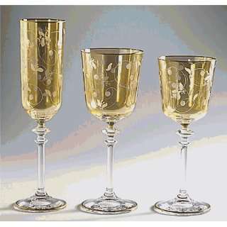   Water Glass With Gold Rim   Lucy Design:  Kitchen & Dining