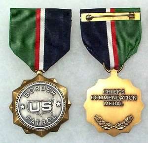 RARE! US Border Patrol Chiefs Commendation Medal  