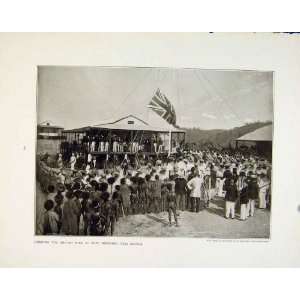  British Flag Moresby New Guinea Council Hall Malta 1911 