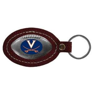  Virginia Leather Football Key Tag