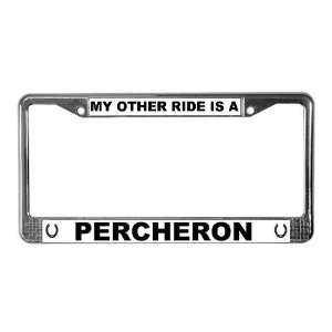 Percheron Horse License Plate Frame by CafePress