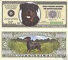 Rottweiler $Million Dollar$ Novelty Bill Collectabl​es