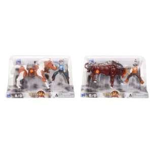  Gift Corral Bronc & Bull Rider 2Pk: Sports & Outdoors