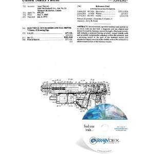   Patent CD for ELECTRICAL GUN HAMMER AND NAIL DRIVER 