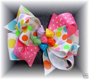 Gum drops toddler/girls boutique hair bow hairbow  