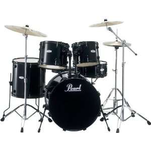  Pearl Forum FZH725P 5 Piece Shell Pack Black: Musical 