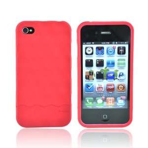  RED For Hard Candy Bubble iPhone 4 Rubber Hard Case 