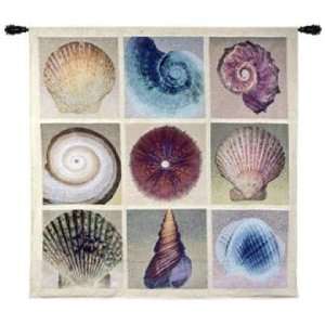  Shell Collection 52 Square Wall Hanging Tapestry: Home 