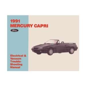    1991 MERCURY CAPRI Electrical Vacuum Manual Book Automotive