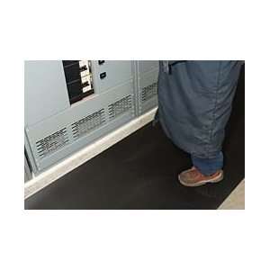  Corrugated Switchboard Mat 24 x 75 (1/4 Thick) Black 