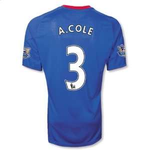 Chelsea 10/11 A. COLE Home Soccer Jersey Sports 