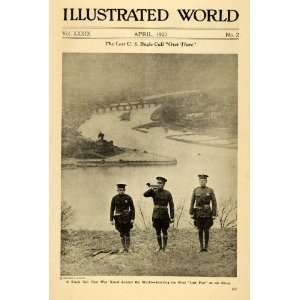  1923 Print Last Bugle Call American Soldiers Rhine WWI 