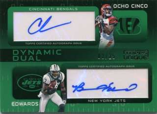   Dynamic Dual Autographs #OE Chad Ochocinco Braylon Edwards /25  