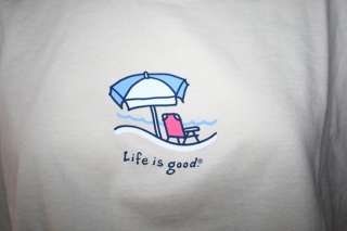 Life is Good Crusher Surfside Umbrella Cream XXL NWT  