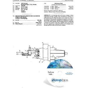   Patent CD for DEVICE FOR DEWATERING MUD, SLUDGE OR FIBRE SUSPENSIONS