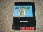 Super Mario World Super Nintendo Game SNES Instruction Book Only 